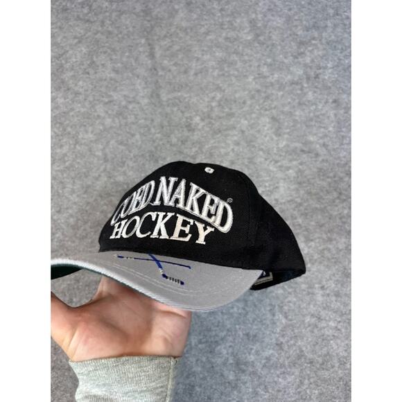 Vintage 90s Coed Naked Hockey On The Ice Its Twice As Nice Hat Snapback Script - Picture 3 of 6